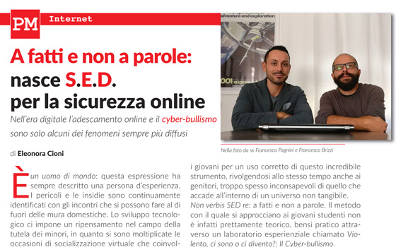 Articolo Prato Magazine sulla nascita di S.E.D.